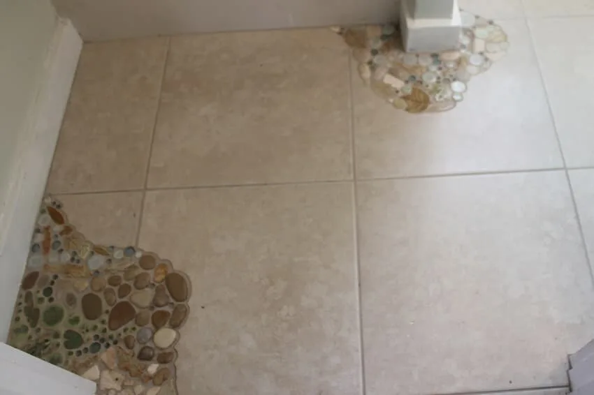 bathroom floor mosaic autumn tile