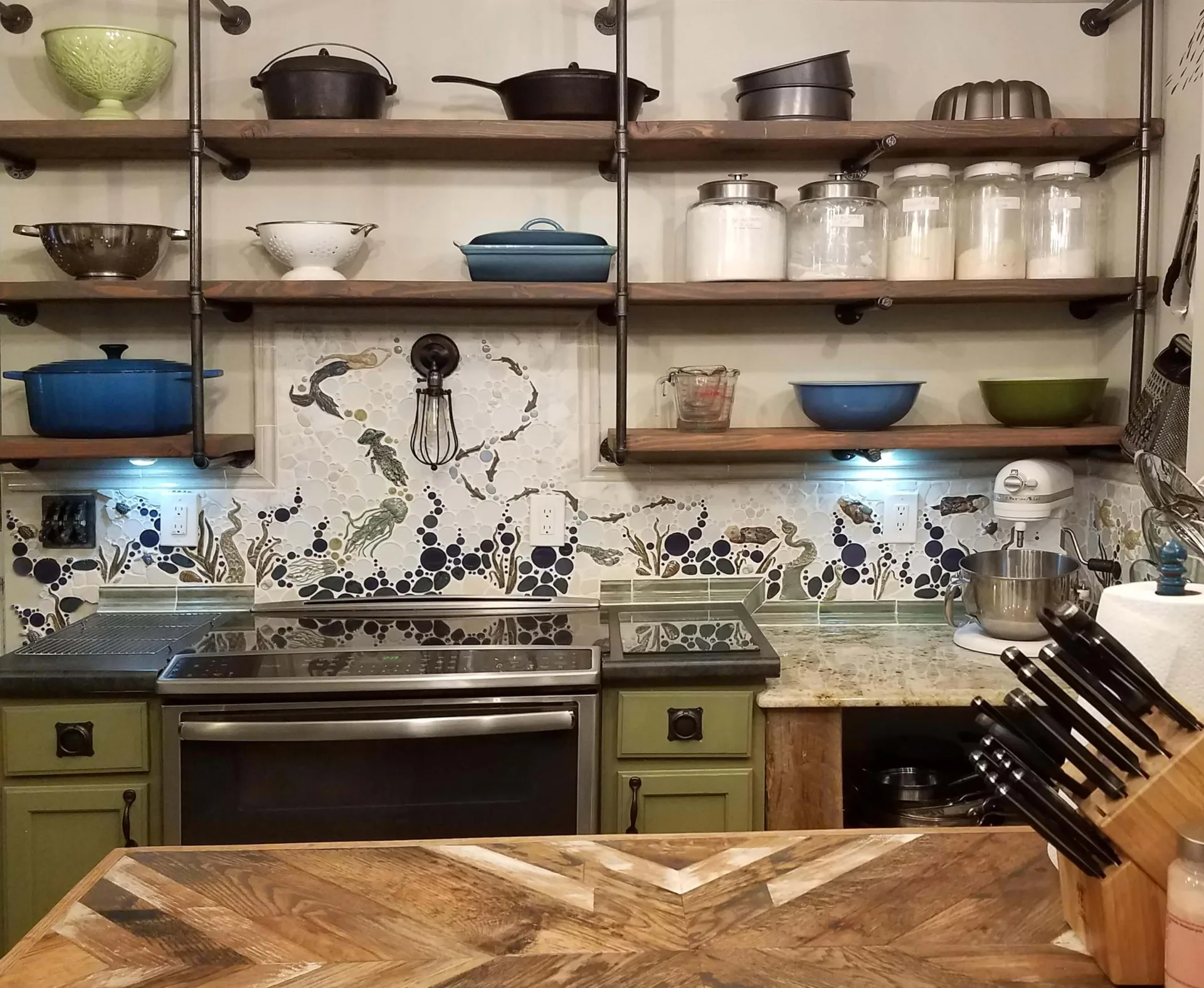 creative kitchen backsplash tile