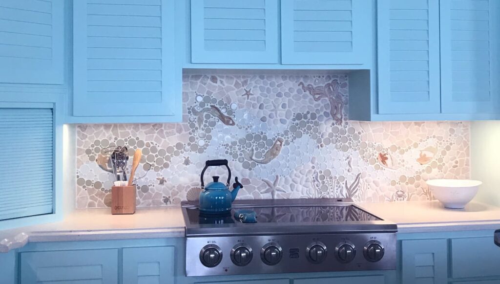 kitchen backsplash tile mosaic mural