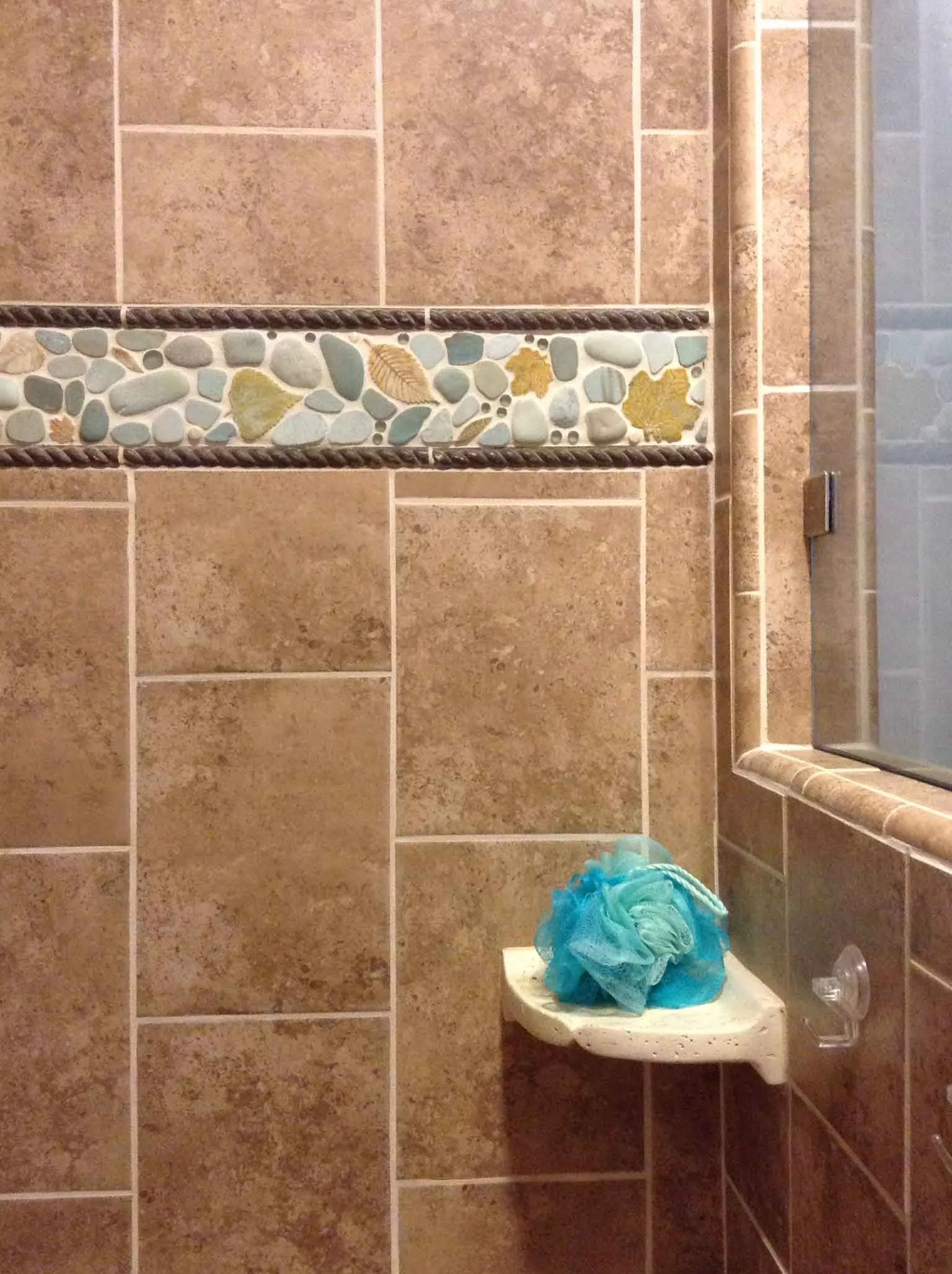 lake house shower tile