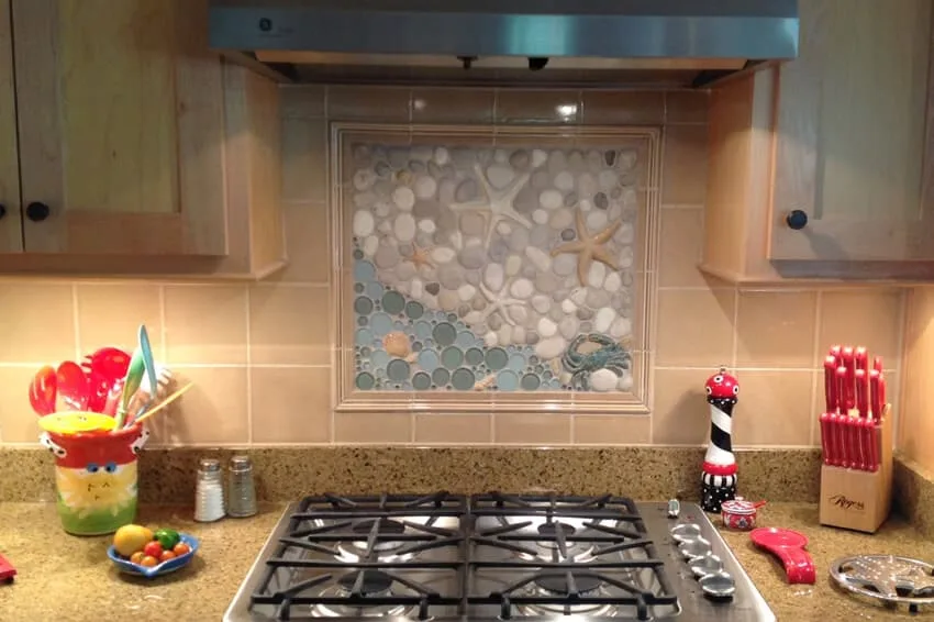 mosaic tile kitchen backsplash mural