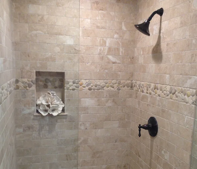 natural stone bathroom tile