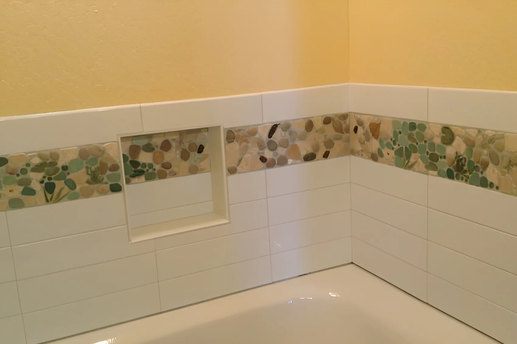 tub tile border lily pads frogs