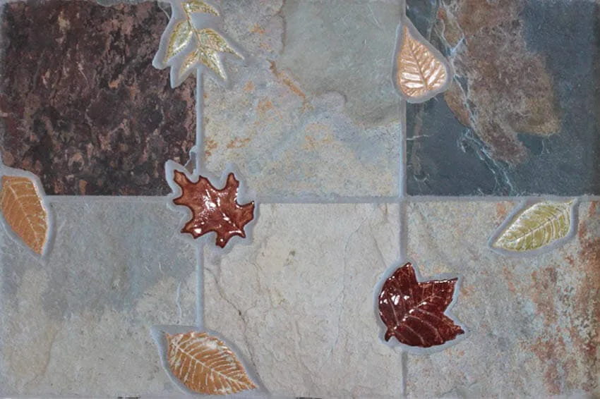 fall leaves maple oak tile