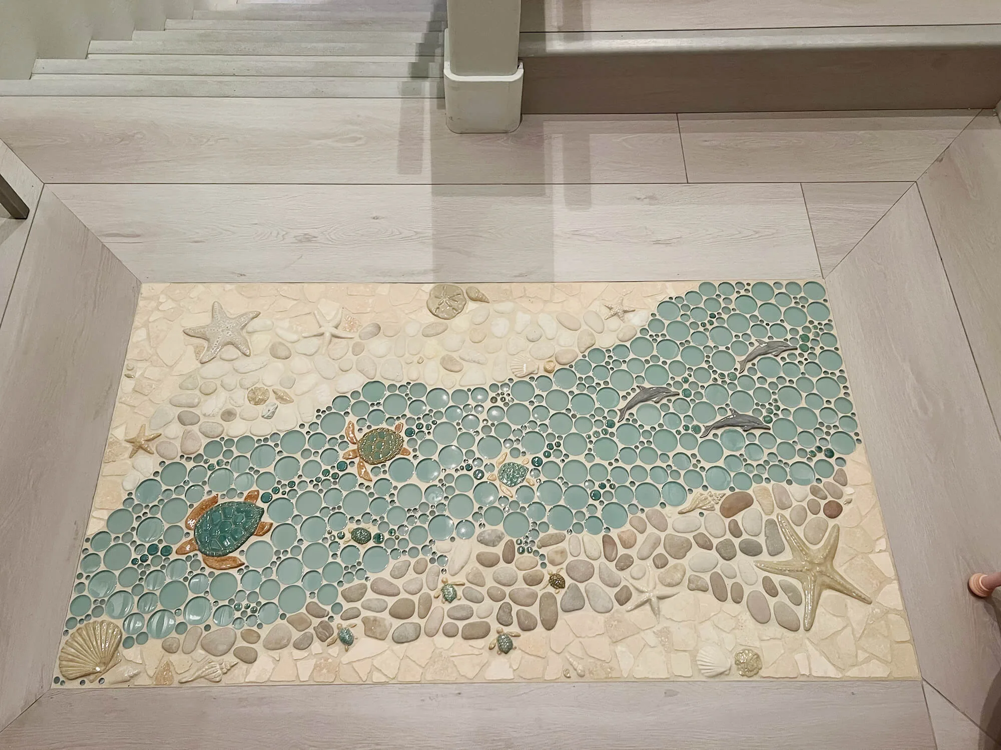 floor medallion rug tile