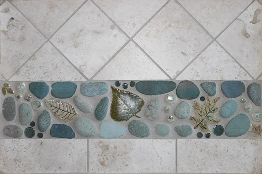 leaf tile wall border