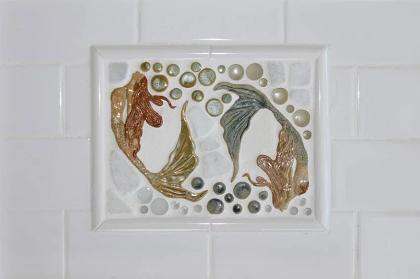 mermaid fantasy nautical tile