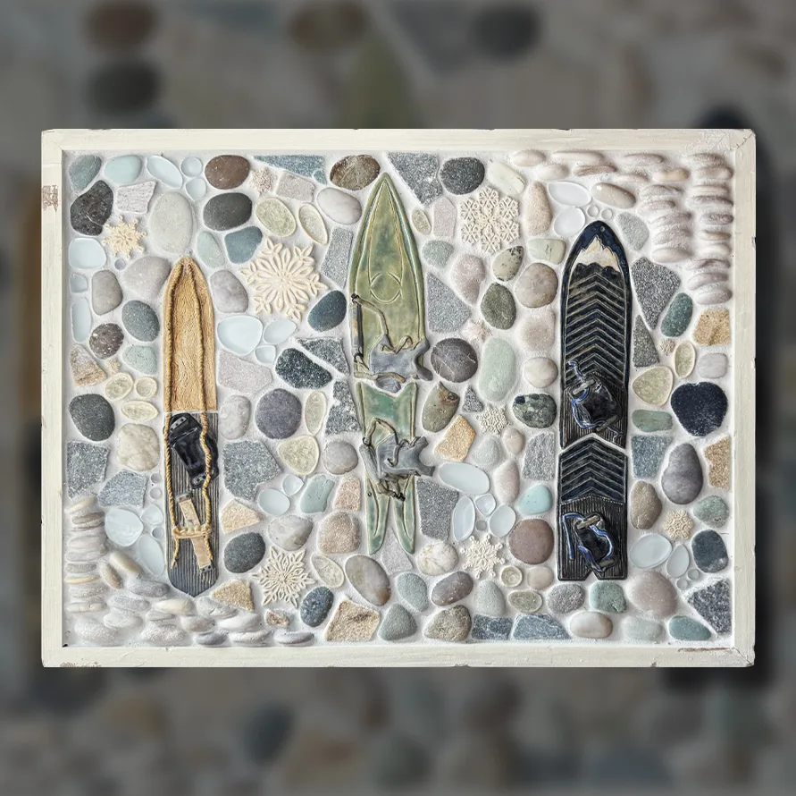 mural boards arctic framed tile