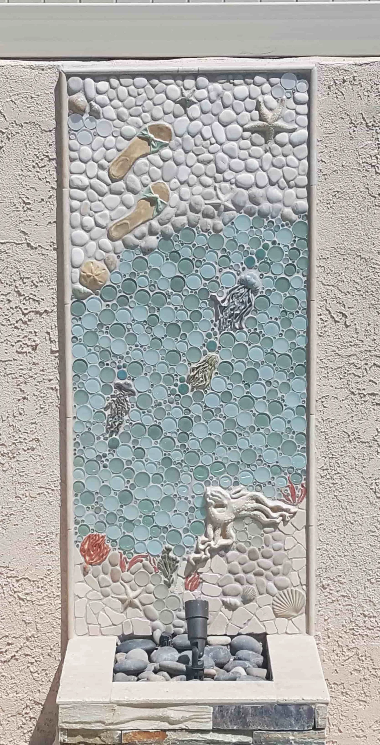 pool house tile idea