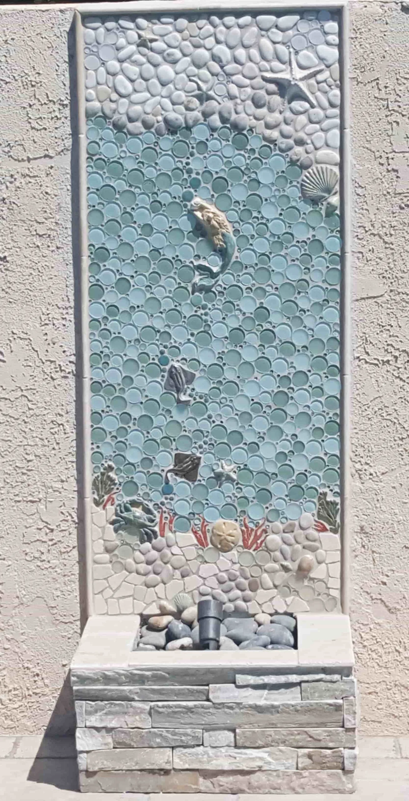 tile mural wall art ocean