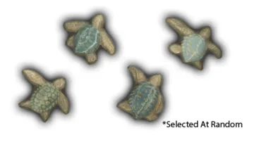 Baby Sea Turtles - 2" Glazed Ceramic Tiles