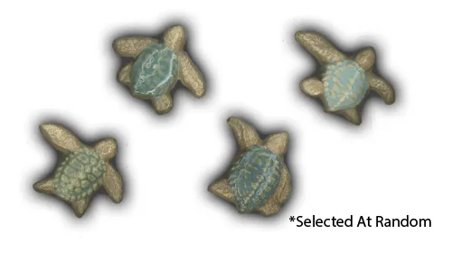 Baby Sea Turtles - 2" Glazed Ceramic Tiles 1 Baby Sea Turtles - 2" Glazed Ceramic Tiles