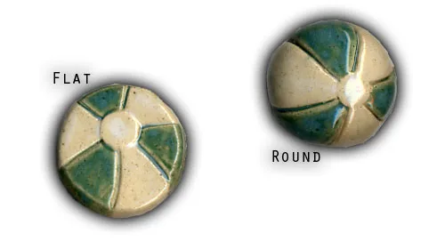 Beach Balls - 1.5" Glazed Ceramic Tiles 1 Beach Balls - 1.5" Glazed Ceramic Tiles