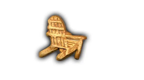 Beach Chair - 3" Glazed Ceramic Tile 1 Beach Chair - 3" Glazed Ceramic Tile