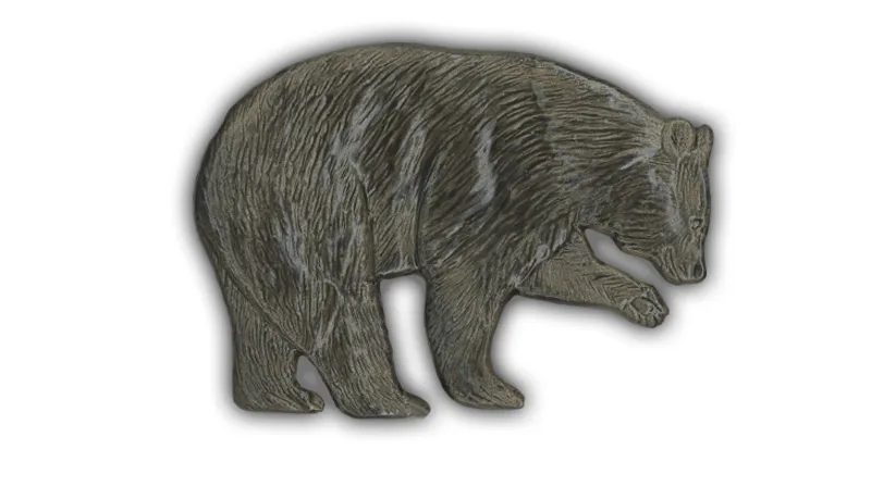 Medium Black Bear (Right) - 6" Glazed Ceramic Tile 1 Medium Black Bear (Right) - 6" Glazed Ceramic Tile