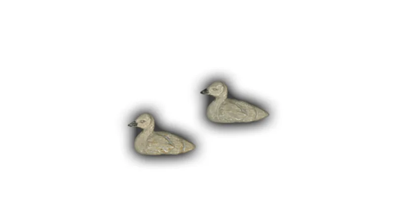 Cygnets - 1" Glazed Ceramic Tiles 1 Cygnets - 1" Glazed Ceramic Tiles