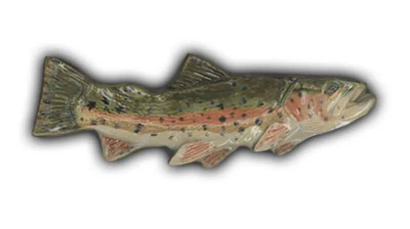 Freshwater Fish #1 - 7.5" Glazed Ceramic Tile