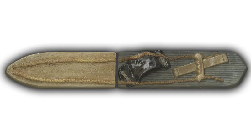 Medium Snowboard #3 - 13" Glazed Ceramic Tile 1 Medium Snowboard #3 - 13" Glazed Ceramic Tile