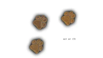 Puppy Paws - 1.5" Glazed Ceramic Tiles