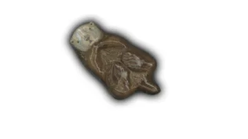 Sea Otter (Floater) - 4" Glazed Ceramic Tile