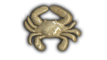 Small Crab - 3" Glazed Ceramic Tile