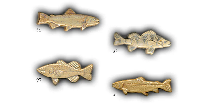 Small Flat Fish - 3" Glazed Ceramic Tiles