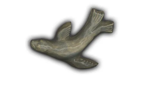 Small Sea Lion - 4" Glazed Ceramic Tile 1 Small Sea Lion - 4" Glazed Ceramic Tile