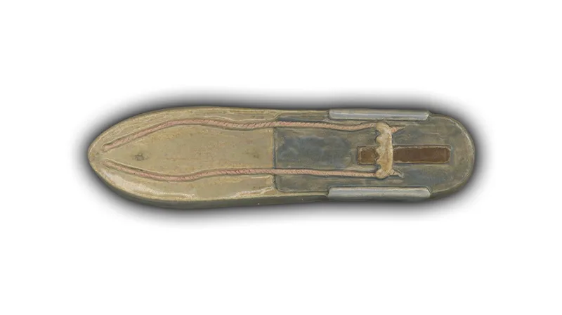 Small Snowboard #3 - 6.5" Glazed Ceramic Tile 1 Small Snowboard #3 - 6.5" Glazed Ceramic Tile