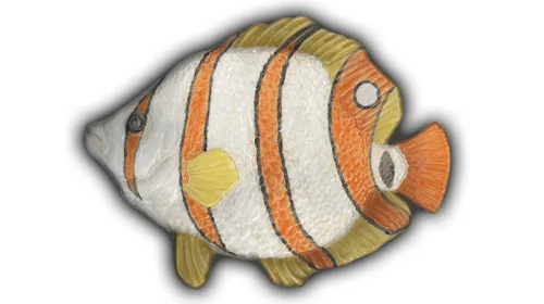 Tropical Fish #2 - 12" Glazed Ceramic Tile