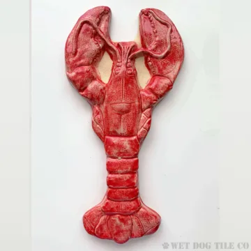 Lobster - 12" Glazed Ceramic Tile