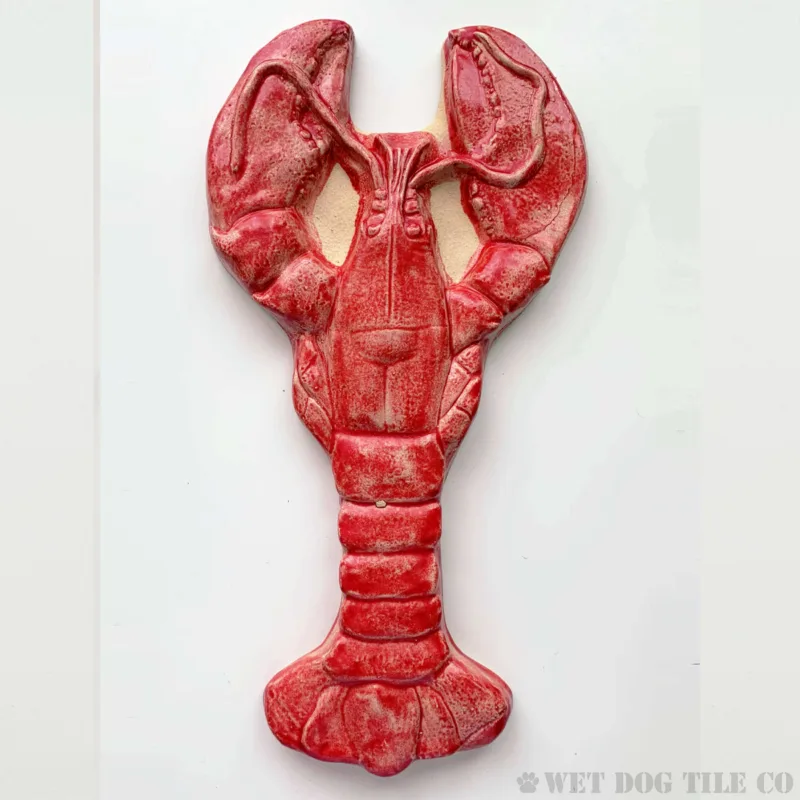 Lobster - 12" Glazed Ceramic Tile