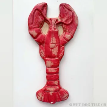 Lobster - 12" Glazed Ceramic Tile