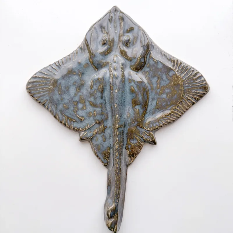 Large Ray - 11.5" Glazed Ceramic Tile