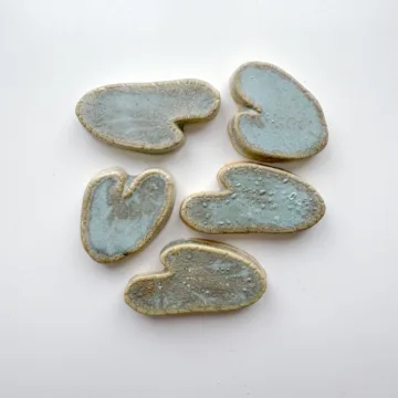 Lily Pads - Set of (5) Glazed Ceramic Tiles