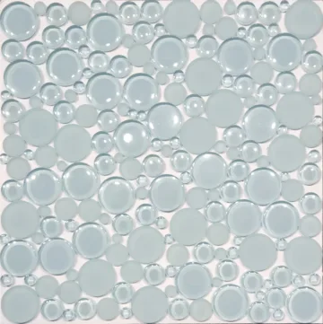 Seconds - Discounted Tile 2 Raindrop Glass Puddles - 1 SF / 3 lbs