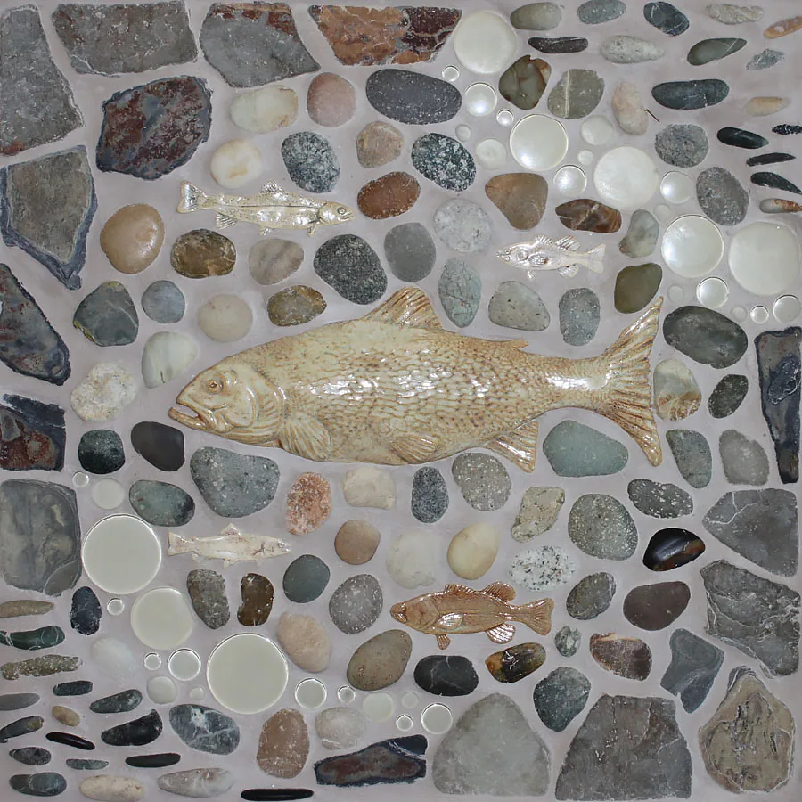 "Bass & Co" Framed Tile Mosaic Mural 6 "Bass & Co" Framed Tile Mosaic Mural - Image 6