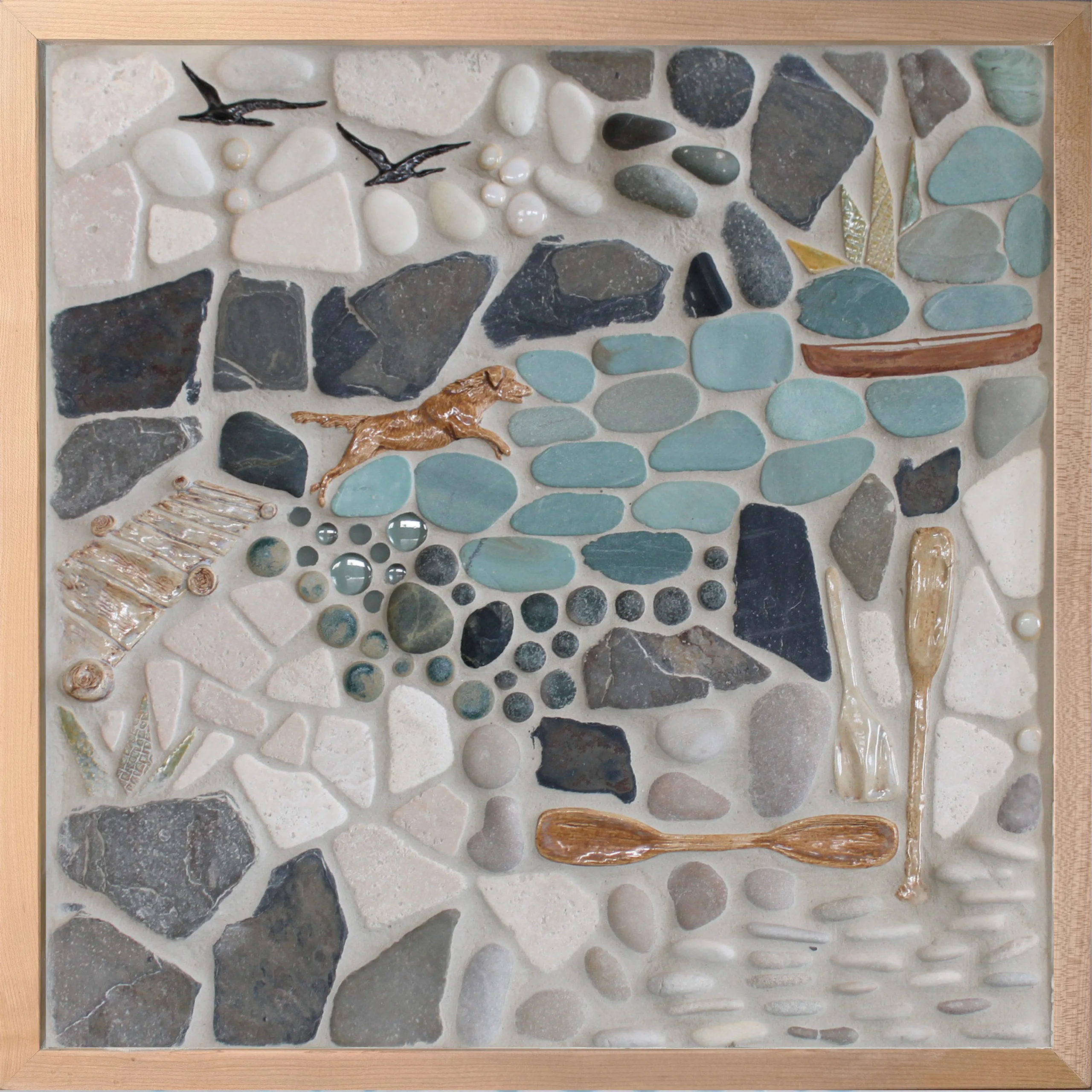 "Those Summer Days" Framed Tile Mosaic Mural 6 "Those Summer Days" Framed Tile Mosaic Mural - Image 6