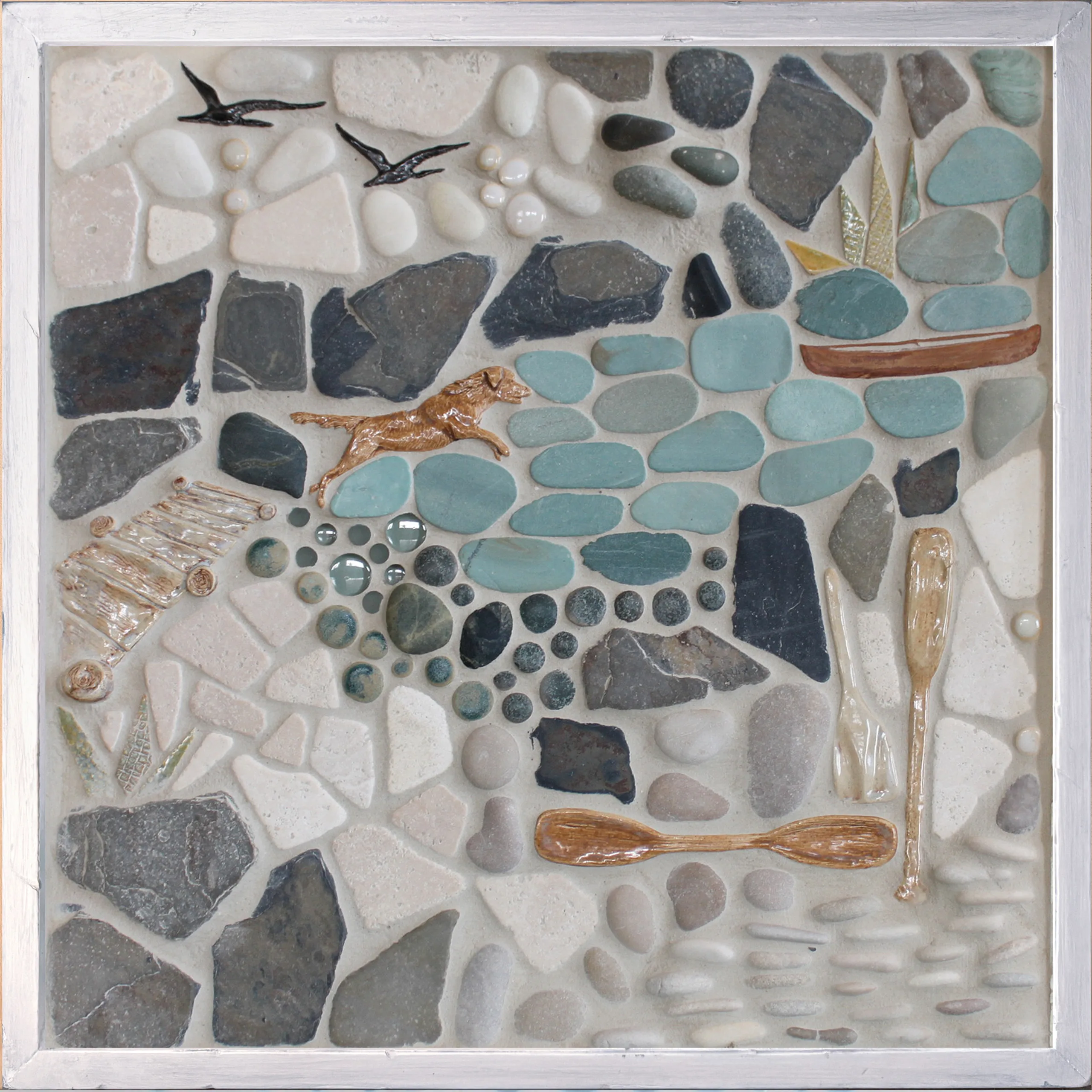 "Those Summer Days" Framed Tile Mosaic Mural 10 "Those Summer Days" Framed Tile Mosaic Mural - Image 10