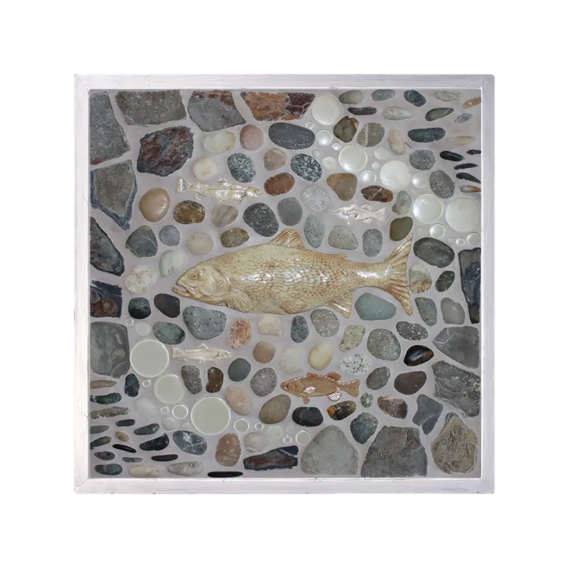 "Bass & Co" Framed Tile Mosaic Mural