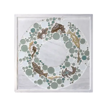 "Catch Me if You Can" Framed Tile Mosaic Mural