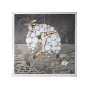 "In the Moonlight" Framed Tile Mosaic Mural