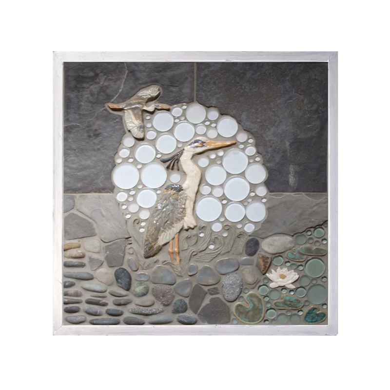 "In the Moonlight" Framed Tile Mosaic Mural