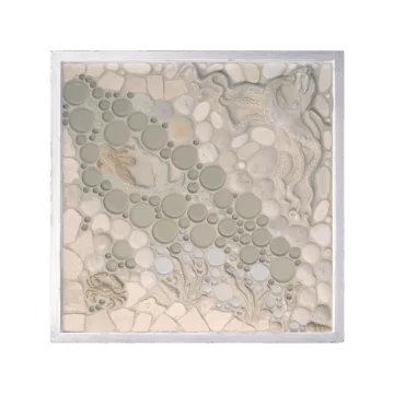 "Ocho and His Lady" Framed Tile Mosaic Mural