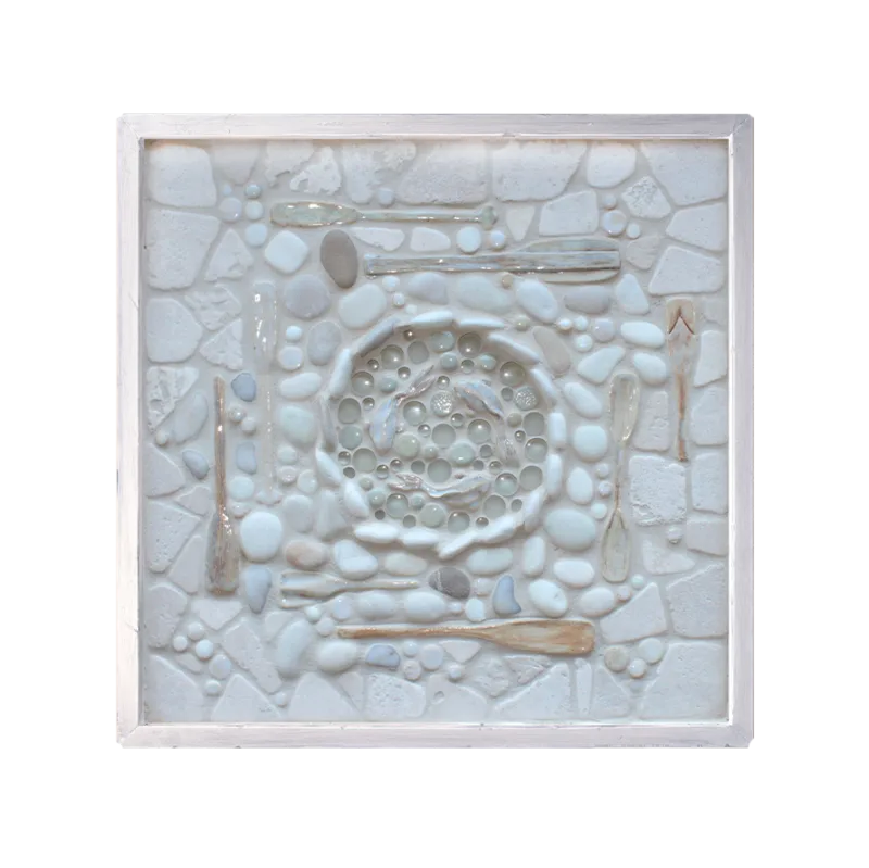 "Peaceful Pond" Framed Tile Mosaic Mural