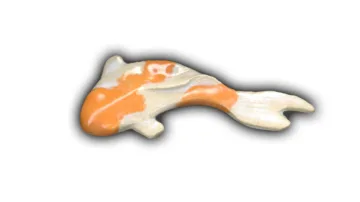 Koi - 3" Glazed Ceramic Tile