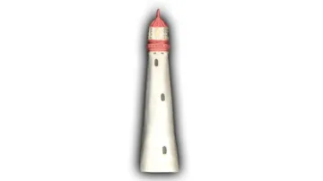 Lighthouse #1 - 7.5" Glazed Ceramic Tile