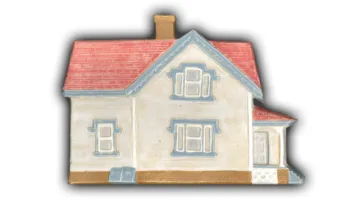 Lighthouse #4 - 10" Glazed Ceramic Tile