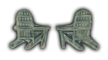 Medium Beach Chair - 3.5" Glazed Ceramic Tile