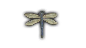 Medium Dragonfly - 4" Glazed Ceramic Tile
