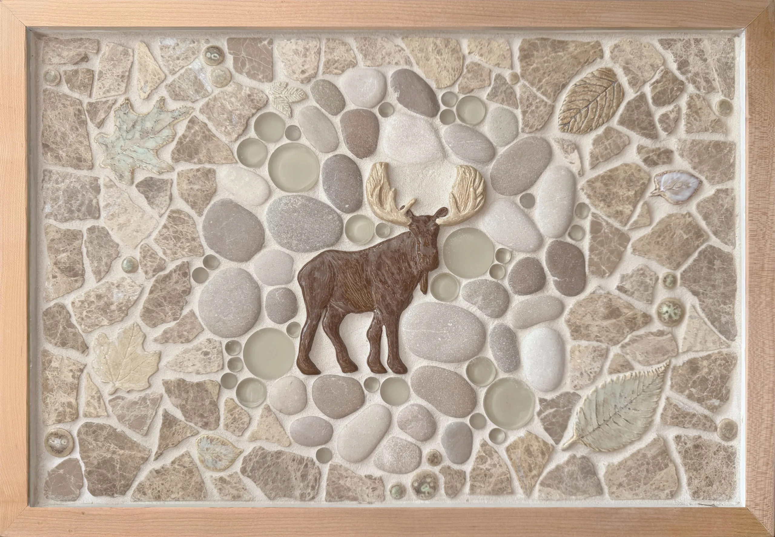 "In the Meadow" 12x18 Framed Tile Mosaic Mural 4 "In the Meadow" 12x18 Framed Tile Mosaic Mural - Image 4